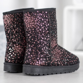 SHELOVET Mukluki cálido con lentejuelas multicolor 3