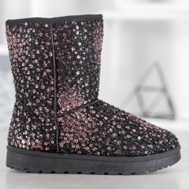 SHELOVET Mukluki cálido con lentejuelas multicolor 5
