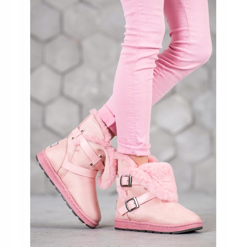 Bona Mukluki de ante con rayas rosa 1