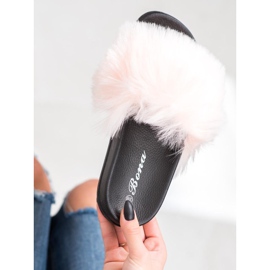 SHELOVET Zapatillas con estilo rosado 1 SHELOVET Zapatillas con estilo rosado 1