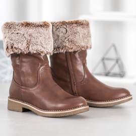 SDS Botas con vástago enrollable marrón 5