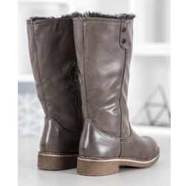 SDS Botas con vástago enrollable gris 1