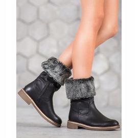 SDS Botas con vástago enrollable negro 4