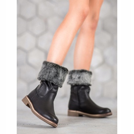 SDS Botas con vástago enrollable negro 1 SDS Botas con vástago enrollable negro 1