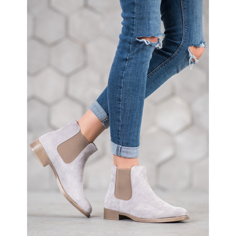 Sergio Leone Botines Chelsea grises 1