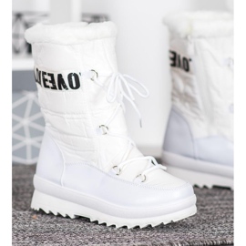 SHELOVET Me encantan las botas de nieve blanco 3