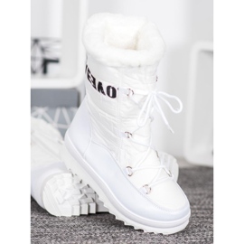 SHELOVET Me encantan las botas de nieve blanco 4