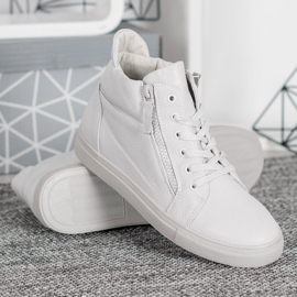 Sergio Leone Zapatillas blancas en la plataforma blanco 1