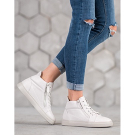 Sergio Leone Zapatillas blancas en la plataforma blanco 3