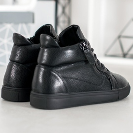 Sergio Leone Zapatillas negras en la plataforma negro 4