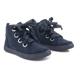 Botines de ante Arcos TL0147 Azul marino negro 2
