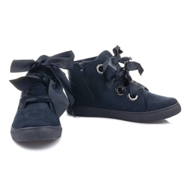 Botines de ante Arcos TL0147 Azul marino negro 3