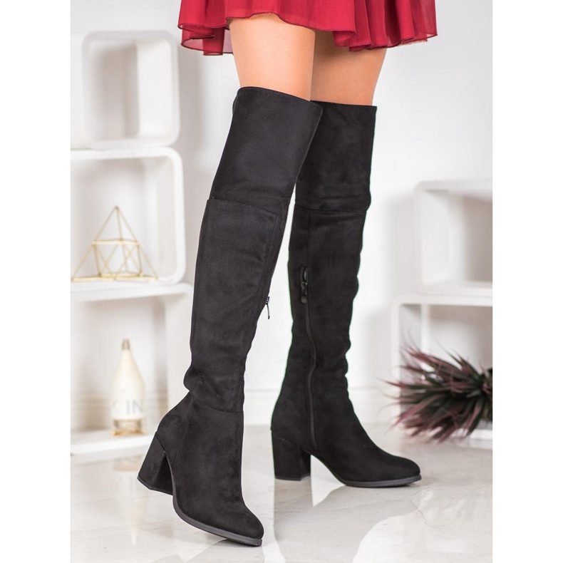 Clowse Botas de ante negro 2
