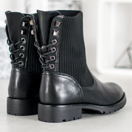 SDS Botas sin cordones negro 4
