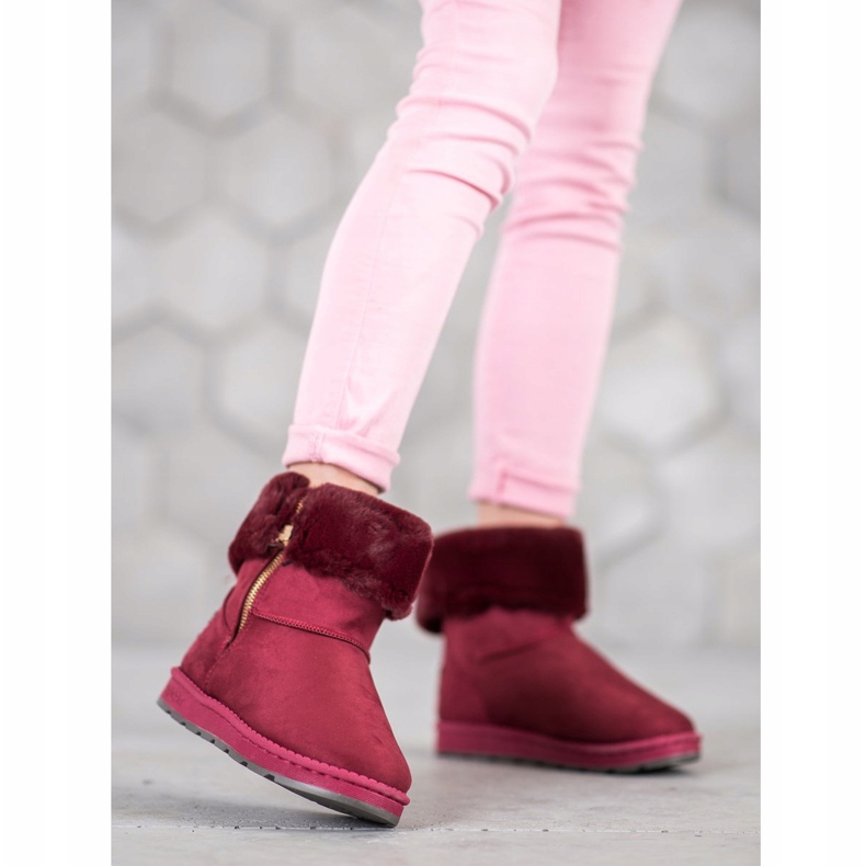 Bona Mukluki con mango enrollable rojo multicolor 2