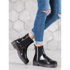 Sergio Leone Botines Chelsea Fashion lacados negro 6