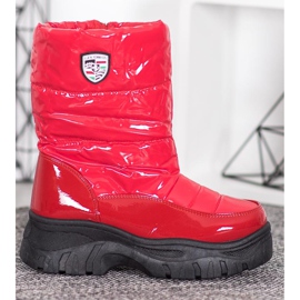 SHELOVET Botas cálidas de invierno rojo 3