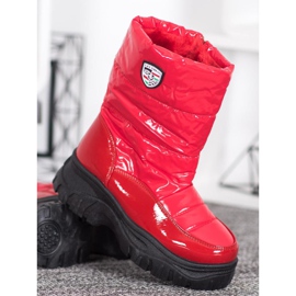 SHELOVET Botas cálidas de invierno rojo 4