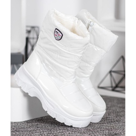 SHELOVET Botas cálidas de invierno blanco 4
