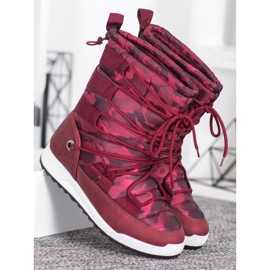 Small Swan Botas de nieve Moro rojo 6