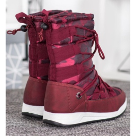 Small Swan Botas de nieve Moro rojo 5
