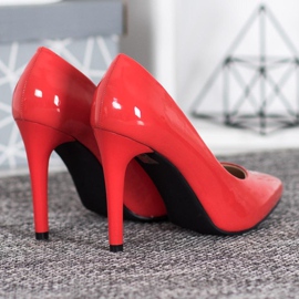 Sergio Leone Tacones con estilo barnizado rojo 3
