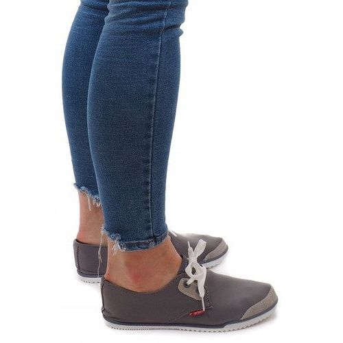 Lycra CC8518 Zapatillas grises con cordones 1