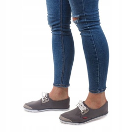 Lycra CC8518 Zapatillas grises con cordones 3