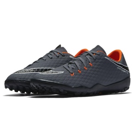 Nike Hypervenom PhantomX 3 Academy Tf M AH7279-081-S Zapatos de fútbol gris gris 3