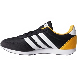 Zapatillas Adidas V Racer 2.0 M EG9913 blanco negro amarillo 2