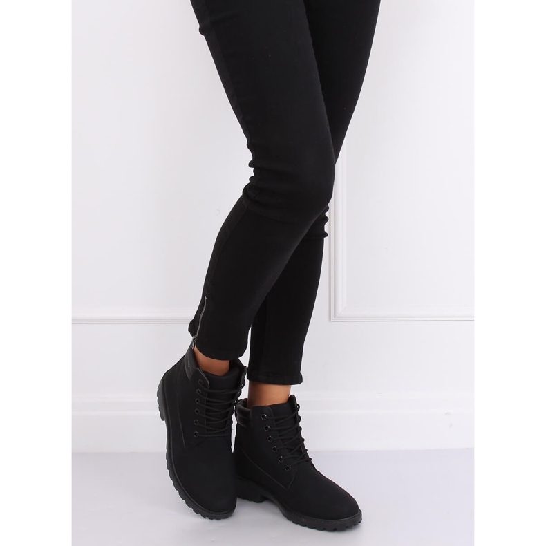 Botas negras de madera para mujer W-3033 Black II Type negro 2