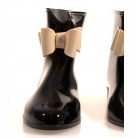 Botas de agua con lazo Y014 Negro 2
