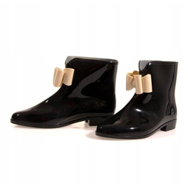 Botas de agua con lazo Y014 Negro 7