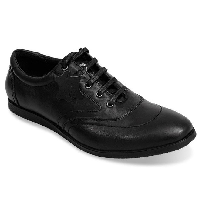 Zapatos Piel Cordones LJ39 Negro 1