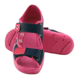 Calzado infantil befado 969Y105 azul marino rosado 3