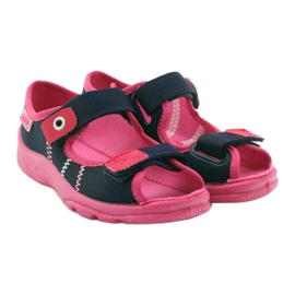 Calzado infantil befado 969Y105 azul marino rosado 4