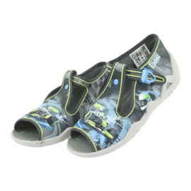 Calzado infantil befado 217P102 azul gris verde 3