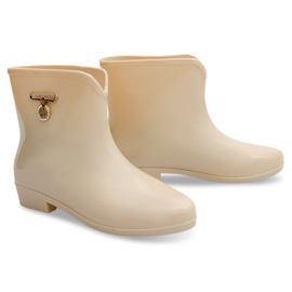 Botas de agua con lazo BL01 Beige 1
