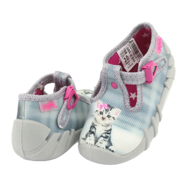 Calzado infantil befado gatito 110P365 rosado gris 3