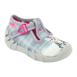 Calzado infantil befado gatito 110P365 rosa gris 1