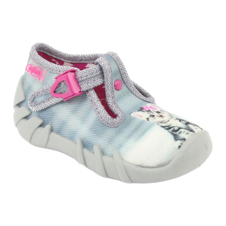 Calzado infantil befado gatito 110P365 rosa gris 1