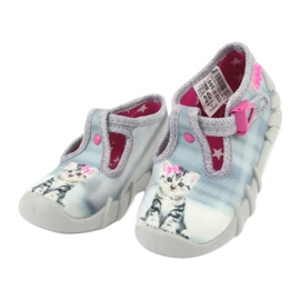 Calzado infantil befado gatito 110P365 rosado gris 2