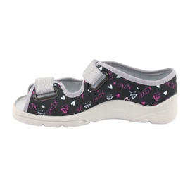 Sandalias infantiles de Befado para velcro 969y144 negro 3
