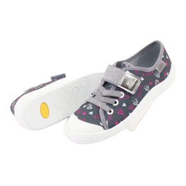 Zapatillas de niños Befado 251Y138 blanco rosado gris 5