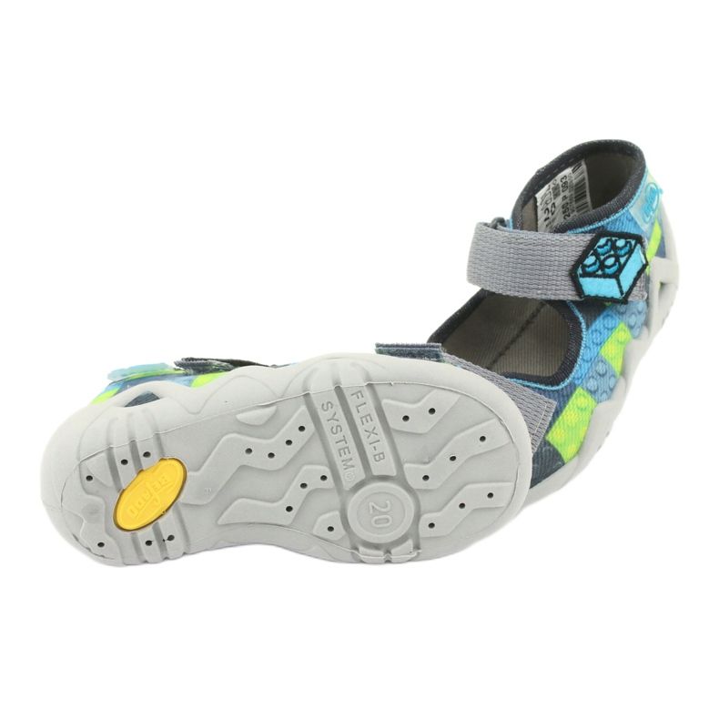 Sandalias Befado para niños 250P093 azul gris verde 5