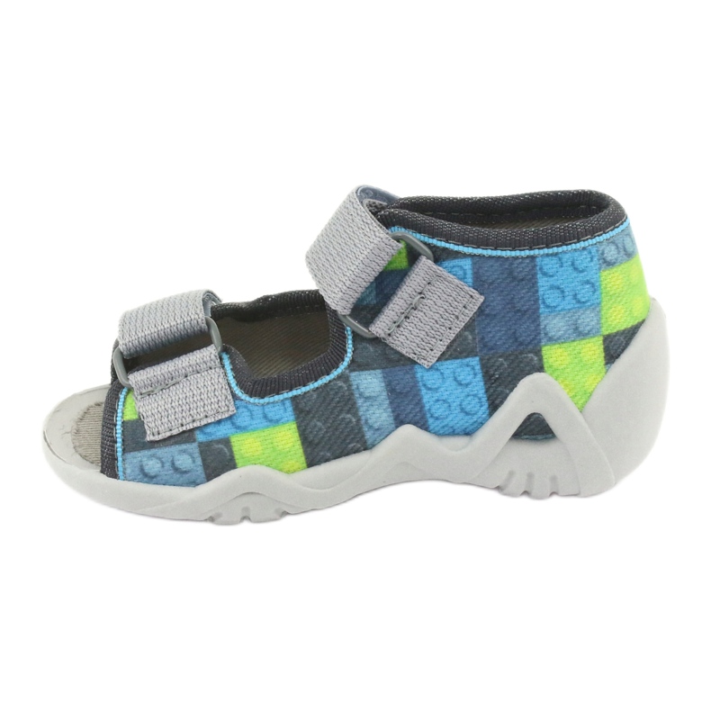 Sandalias Befado para niños 250P093 azul gris verde 2