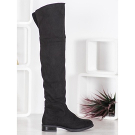 SHELOVET Botas con estilo sobre la rodilla negro 1 SHELOVET Botas con estilo sobre la rodilla negro 1