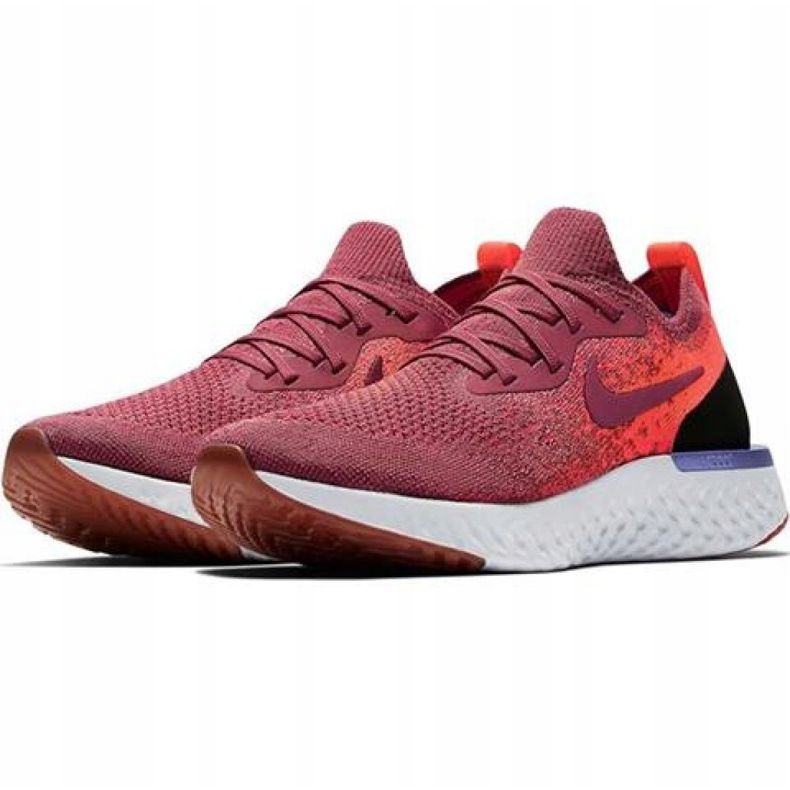 Zapatillas de running Nike Epic React Flyknit W AQ0070 601 rojo 1