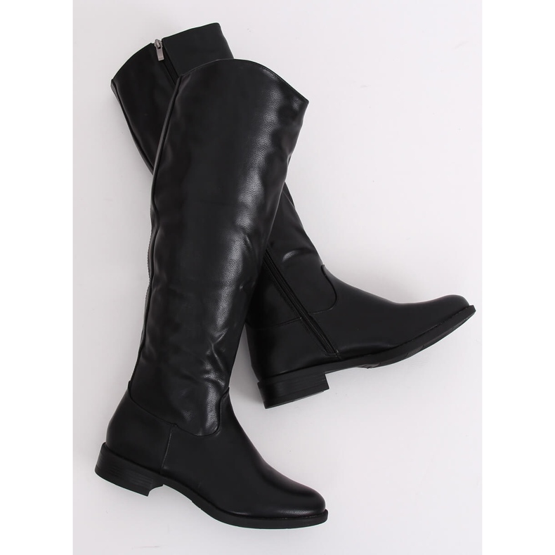 Botas negras para mujer A-6 Black negro verde 1 Botas negras para mujer A-6 Black negro verde 1