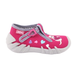 Calzado infantil befado 110P335 rosa gris 1